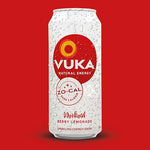 VUKA ZO-CAL WORKOUT: ZERO CALORIE BERRY LEMONADE. CASE OF 12. - Vuka Brands